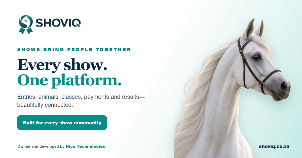 SHOVIQ brings show entries, animals, classes, payments and results together